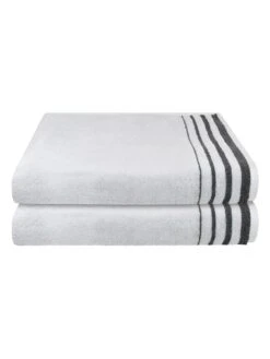 Chiemsee -Chiemsee chiemsee 2er set duschtucher miami in hellgrau anthrazit 1