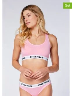 Chiemsee 2er-Set: Sport-BHs In Rosa/ Weiß