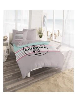 Chiemsee Renforcé-Bettwäsche-Set "Lanzarote" In Grau -Chiemsee chiemsee renforce bettwasche set lanzarote in grau 3