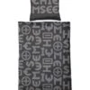 Chiemsee Renforcé-Bettwäsche-Set "Tahiti" In Schwarz/ Grau -Chiemsee chiemsee renforce bettwasche set tahiti in schwarz grau