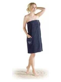 Chiemsee Saunakilt "Venice" In Dunkelblau -Chiemsee chiemsee saunakilt venice in dunkelblau 4