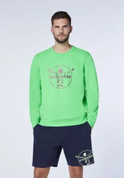 Chiemsee Sweatshirt In Rot-Grün