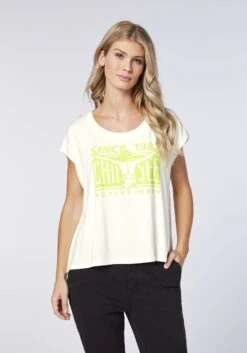 Chiemsee T-Shirt In Weiß-Gelb