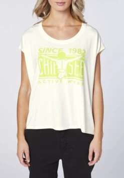 Chiemsee T-Shirt In Weiß-Gelb 13 Chiemsee T-Shirt In Weiß-Gelb -Chiemsee chiemsee t shirt in weiss gelb 4