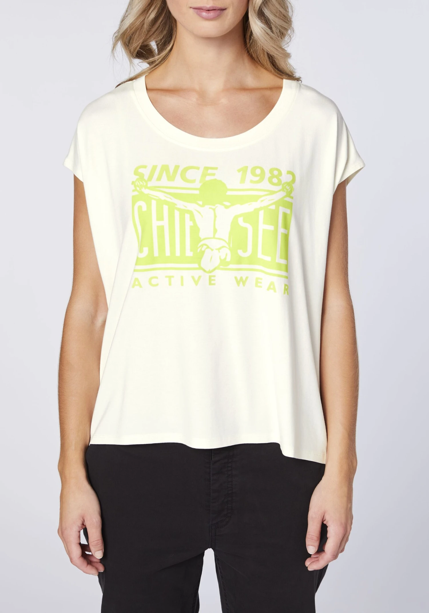 Chiemsee T-Shirt In Weiß-Gelb 7 Chiemsee T-Shirt In Weiß-Gelb – Bild 5