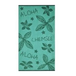 Chiemsee -Chiemsee chiemsee velours strandtuch oahu in mint und smaragd 1